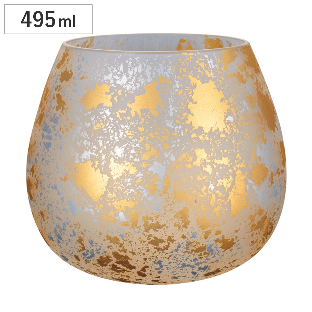 グラス 喜箔グラス ゆらぎ （ 495ml ガラス 日本製 酒器 酒 お酒 コップ タンブラー 高級感 おしゃれ 和 和柄 プレゼント ギフト 桐箱入り ）