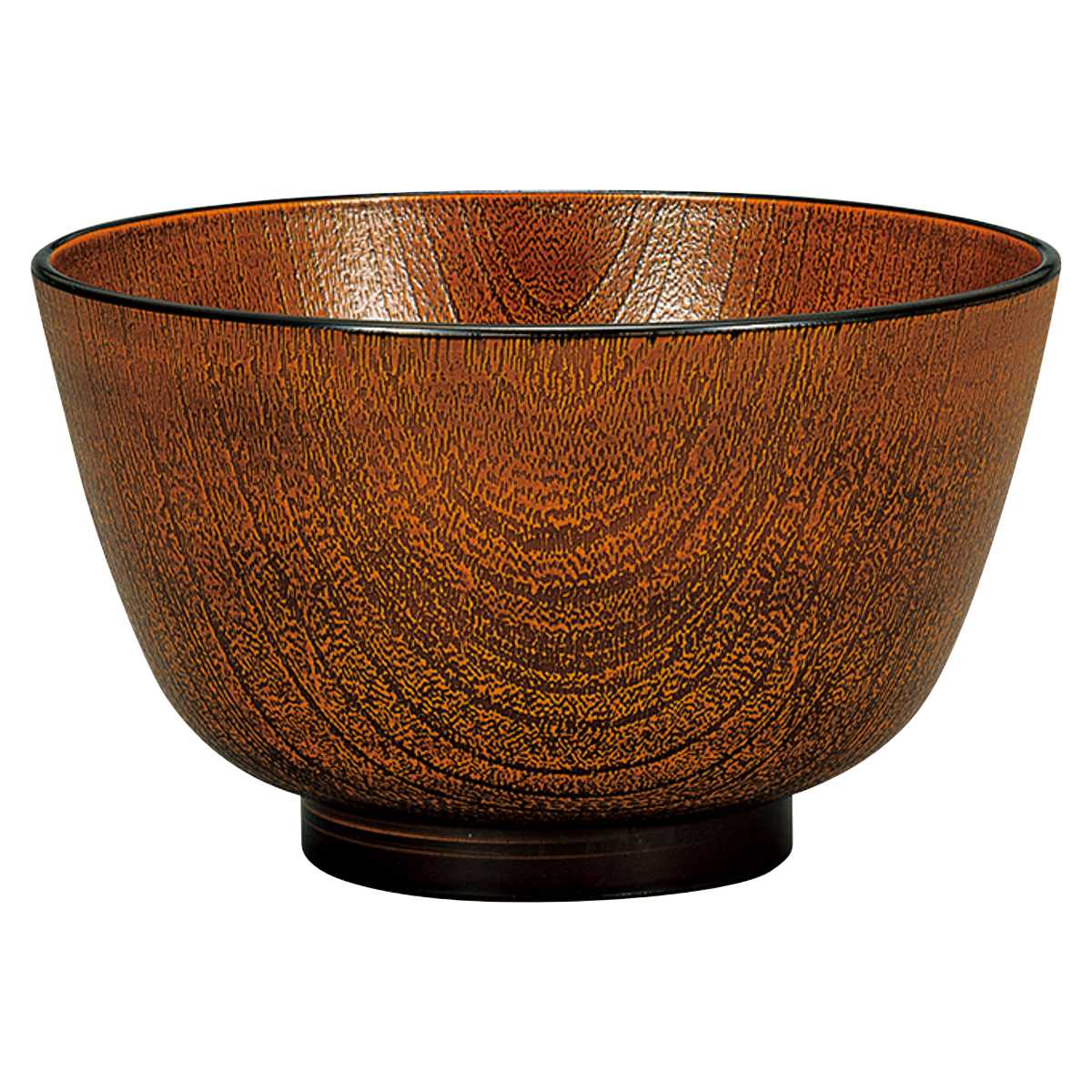 丼鉢 レンジ京型欅杢目丼 栃塗 ( 14.5cm 食洗機対応 電子レンジ対応 プラスチック 樹脂 日本製 ミニ丼 丼 どんぶり 丼物 ボウル 鉢 器 うつわ おしゃれ 和モダン 和風 ナチュラル 木目調 )