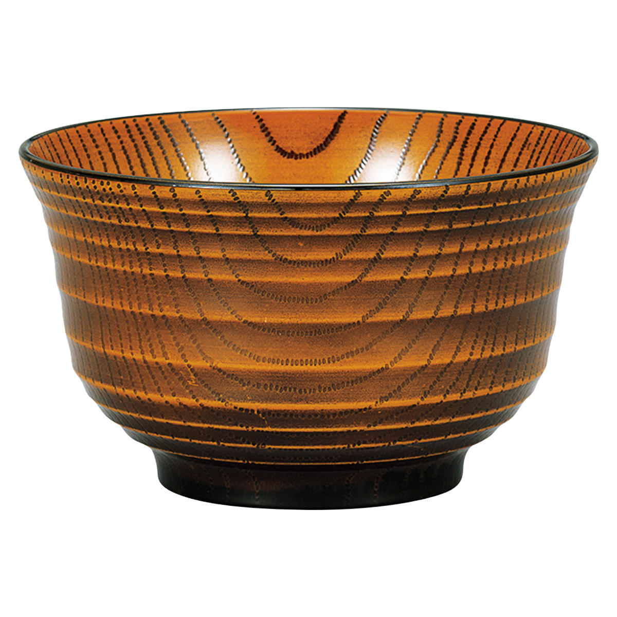 丼鉢 レンジ千段欅杢目丼 栃塗 ( 13.5cm 食洗機対応 電子レンジ対応 プラスチック 樹脂 日本製 ミニ丼 丼 どんぶり 丼物 ボウル 鉢 器 うつわ おしゃれ 和モダン 和風 ナチュラル 木目調 )