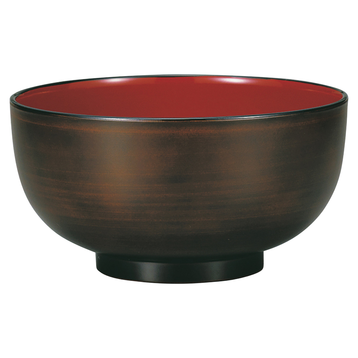 丼鉢 レンジ布袋丼 栃塗 ( 15cm 880ml 電子レンジ対応 食洗機対応 日本製 丼 どんぶり 丼物 ボウル 鉢 器 うつわ 木目調 和風 和モダン シック おしゃれ )