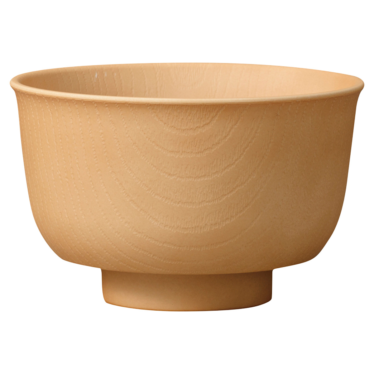 汁椀 持ちやすい羽反杢目汁椀 水切付 ( 11.2cm 350ml 電子レンジ対応 食洗機対応 日本製 おわん お椀 食器 木目調 北欧 カフェ 和モダン おしゃれ ) 【ウォールナット】 ウォールナット