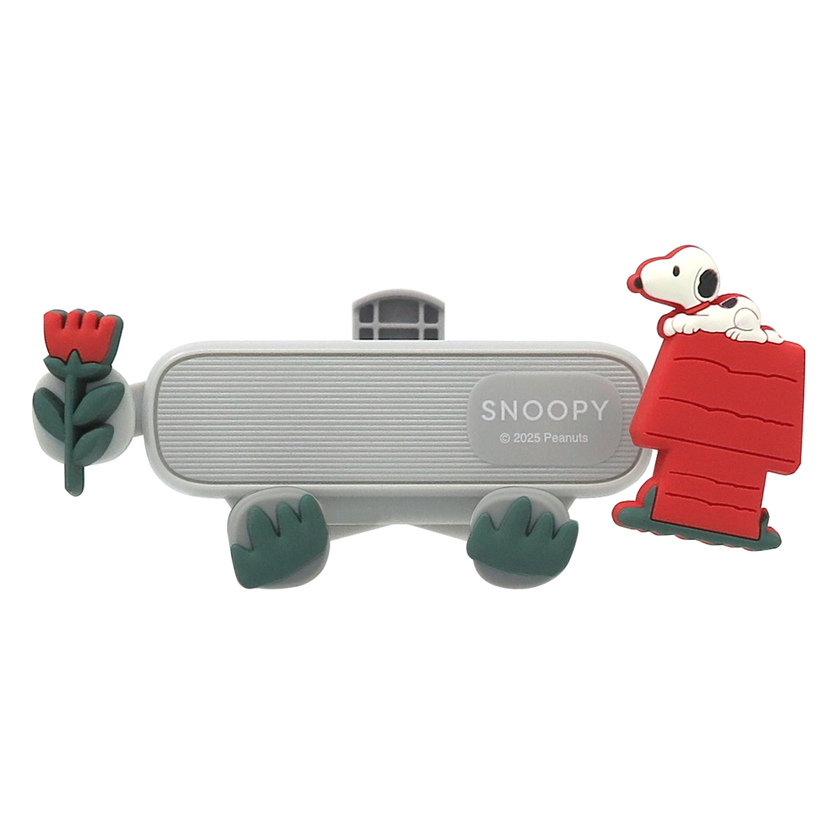 スマホホルダー 360度回転 スヌーピーハウス カー用品 ( スヌーピー 車載ホルダー 横幅5.8~8.8cm スマホ 車 エアコン吹き出し口用 スマホスタンド クリップ スタンド ホルダー 携帯ホルダー ナビ 通話 SNOOPY PEANUTS ) 【ジョークール】 ジョークール