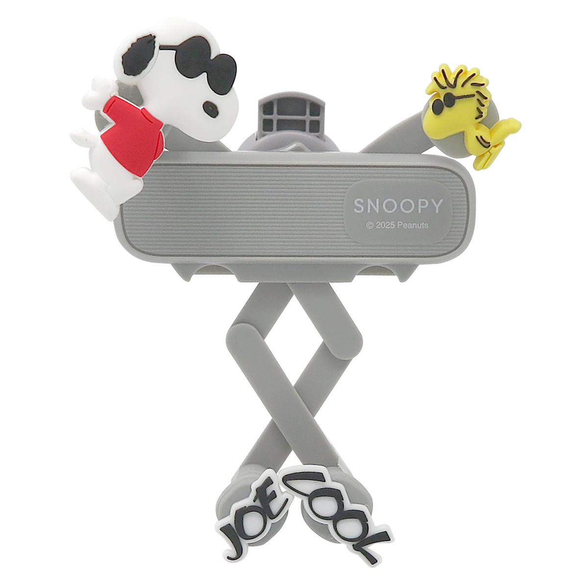 スマホホルダー 360度回転 スヌーピーハウス カー用品 ( スヌーピー 車載ホルダー 横幅5.8~8.8cm スマホ 車 エアコン吹き出し口用 スマホスタンド クリップ スタンド ホルダー 携帯ホルダー ナビ 通話 SNOOPY PEANUTS ) 【ジョークール】 ジョークール