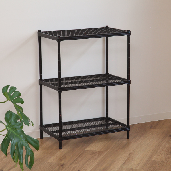 PLUS中古メッシュスチールマガジンラック 3段 plusnao マガジンラック ファイルラック ブックラック レター