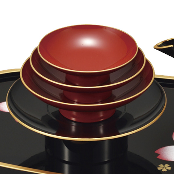 屠蘇器 セット お屠蘇セット 小判型 黒 さくら おしゃれ 日本製 ( お屠蘇 屠蘇器セット とそ器 小判屠蘇器 食器 和食器 和風 桜 迎春の器 三つ組杯 酒器 お正月 新年 お神酒 御屠蘇 御神酒 盃 お銚子 )