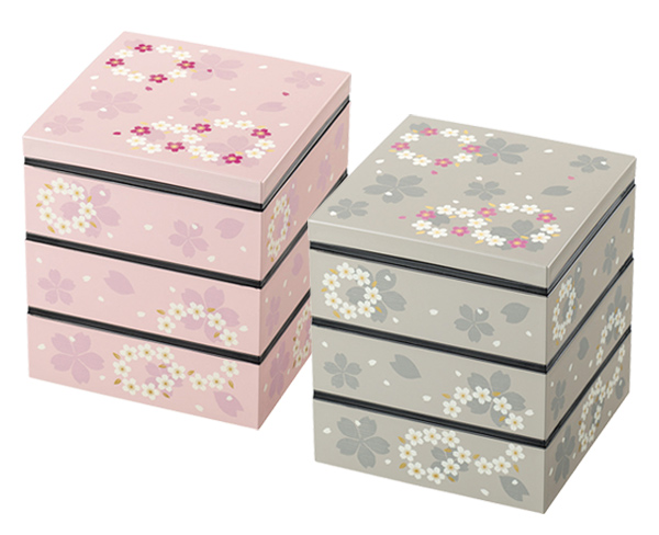 dショッピング |お弁当箱 5.0三段重 PK 凛花 シール蓋付 2500ml （ お