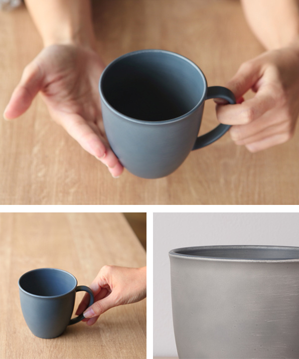 Lohaco マグカップ 360ml See コップ マグ プラスチック 食器 日本製 レトログレー 食洗機対応 北欧 電子レンジ対応 アウトドア おしゃれ カップ グレー ネイビー 洋食器 割れにくい マグカップ ティーカップ リビングート ロハコ店