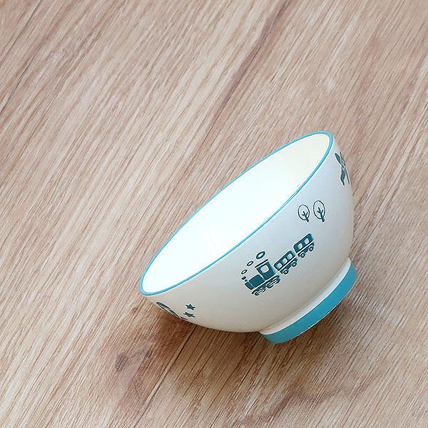 お茶碗 220ml 子供用食器 プラスチック 日本製 クリーンコート ( 食洗機対応 電子レンジ対応 撥水加工 茶碗 子供用 ライスボウル 子ども キッズ ご飯茶碗 ごはん 洗いやすい ) 【のりもの】 のりもの