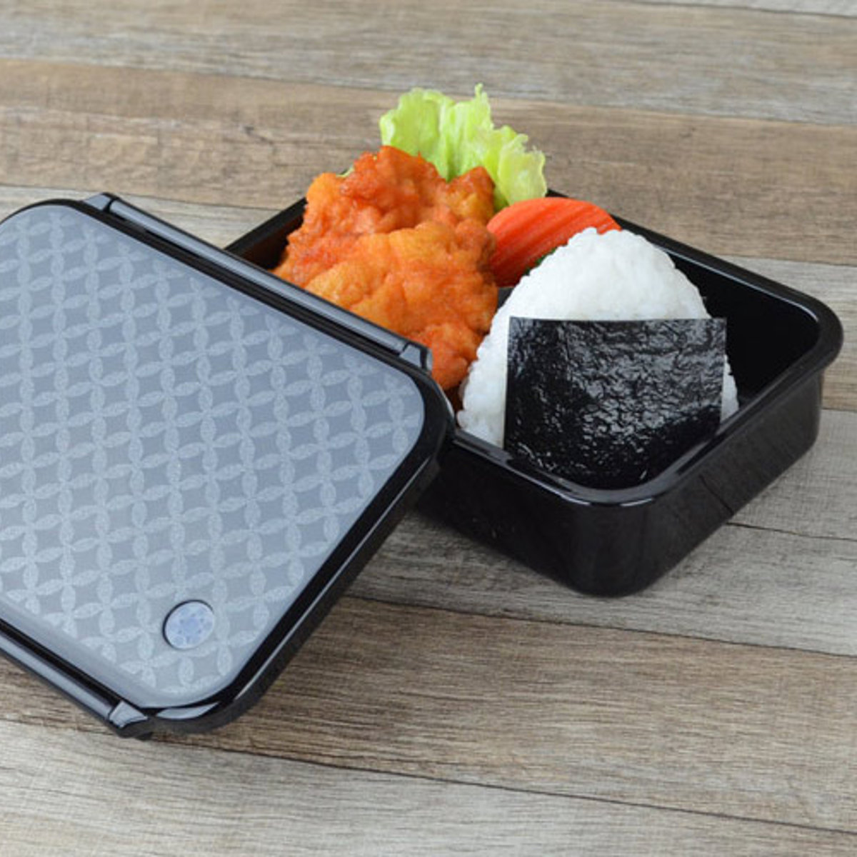 お弁当箱 HAKO style 和Mon タイト式弁当箱 500ml 1段 食洗機対応 七宝 ( ランチボックス 弁当箱 レンジ対応 一段 日本製 レディース 長方形 ) 【矢絣】 矢絣