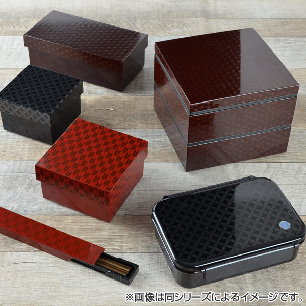 お弁当箱 HAKO style 和Mon タイト式弁当箱 500ml 1段 食洗機対応 七宝 ( ランチボックス 弁当箱 レンジ対応 一段 日本製 レディース 長方形 ) 【矢絣】 矢絣