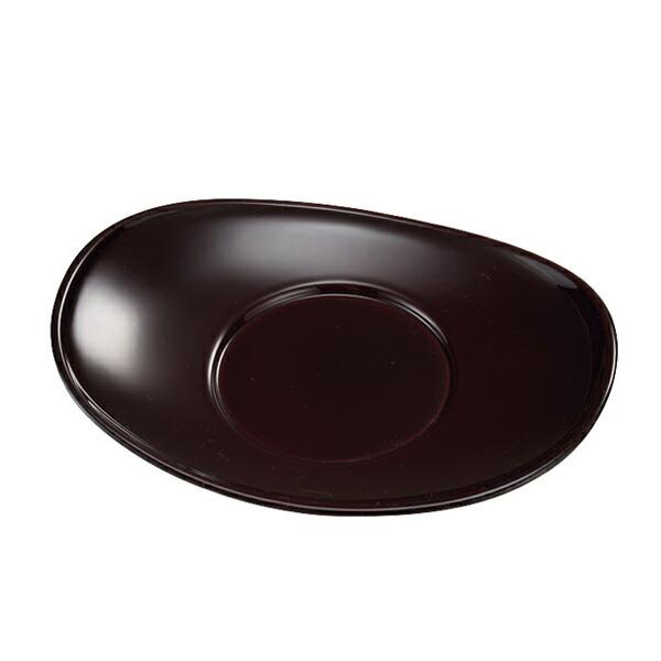 茶托 小判 溜 茶たく 茶器 食器 日本製 （ 皿 小皿 器 うつわ 和食器 コースター 楕円 プレート 和風 プラスチック ）
