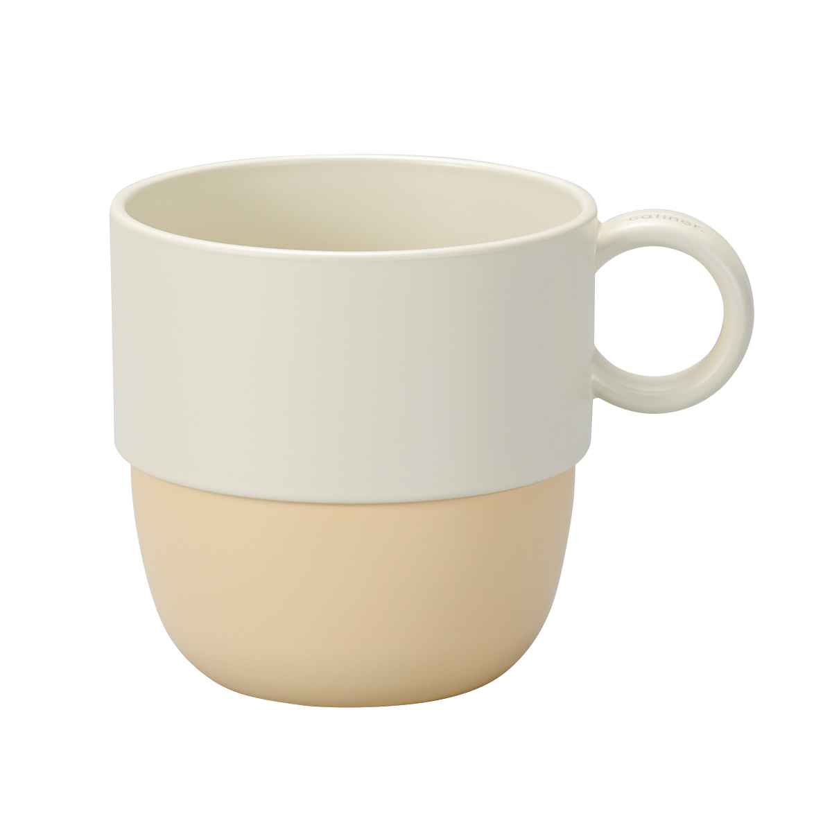 マグカップ 240ml caliner 同色3個セット ( 食洗機対応 電子レンジ対応 コップ カップ マグ 抗菌加工 スタッキング 積み重ね 軽い 割れにくい 子ども用食器 お茶 ジュース おしゃれ ) 【ピンク×グレー】 ピンク×グレー