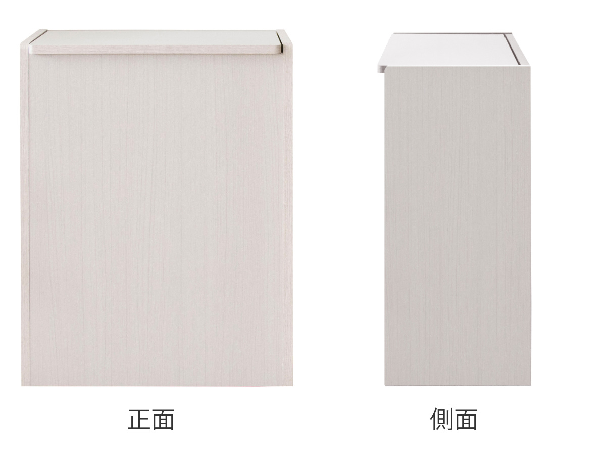 ゴミ箱 45L キッチンペール Chere ( おしゃれ ごみ箱 スリム 45リットル 蓋付き 蓋付きゴミ箱 キャスター キッチン リビング 木製 袋が見えない キッチンゴミ箱 袋 見えない ふた付き フタ付き キャスター付き ) 【グレージュ】 グレージュ