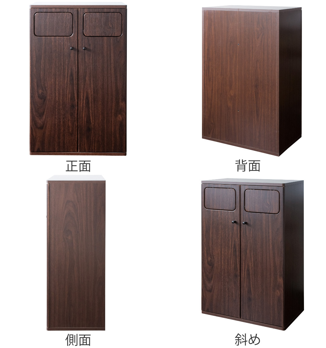 ゴミ箱 90L ダブルプッシュダストボックス Empro ( ごみ箱 エンプロー ダストボックス ごみばこ プッシュ式 45L×2 分別 45l 45L 2個 90L 90リットル 90l 木目 ワンプッシュ おしゃれ シンプル 天板 ) 【大理石×ホワイト】 大理石×ホワイト