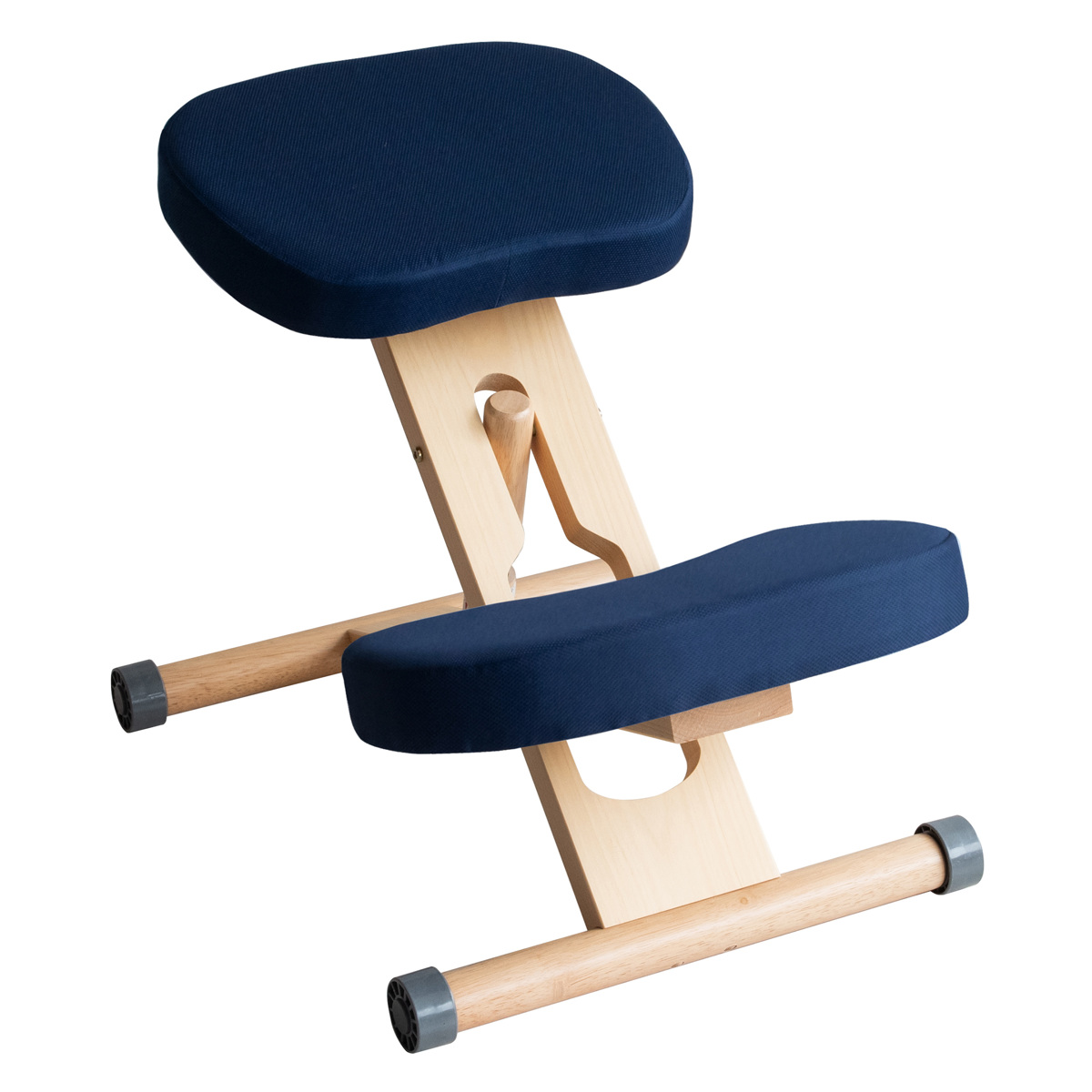 学習チェア 椅子 ナチュラルフレーム 補助クッションなしタイプ プロポーションチェアキッズ ( 学習椅子 子ども キッズ 姿勢 高さ調節 天然木 勉強椅子 集中力 リビング学習 キャスター付き 無段階調節 学習机 イス いす ) 【ライトブルー】 ライトブルー