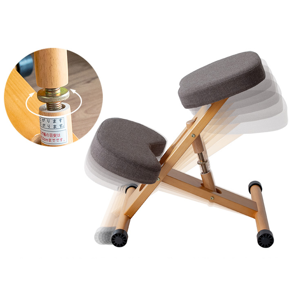 学習チェア 椅子 ナチュラルフレーム 補助クッションなしタイプ プロポーションチェアキッズ ( 学習椅子 子ども キッズ 姿勢 高さ調節 天然木 勉強椅子 集中力 リビング学習 キャスター付き 無段階調節 学習机 イス いす ) 【ライトブルー】 ライトブルー
