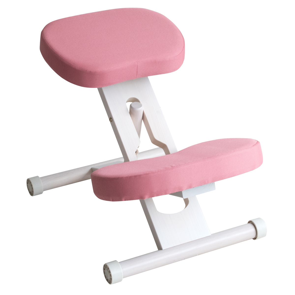 学習チェア 椅子 ホワイトフレーム 補助クッションなしタイプ プロポーションチェアキッズ ( 学習椅子 子ども キッズ 姿勢 高さ調節 天然木 勉強椅子 集中力 リビング学習 キャスター付き 無段階調節 学習机 イス いす ) 【ライトグリーン】 ライトグリーン