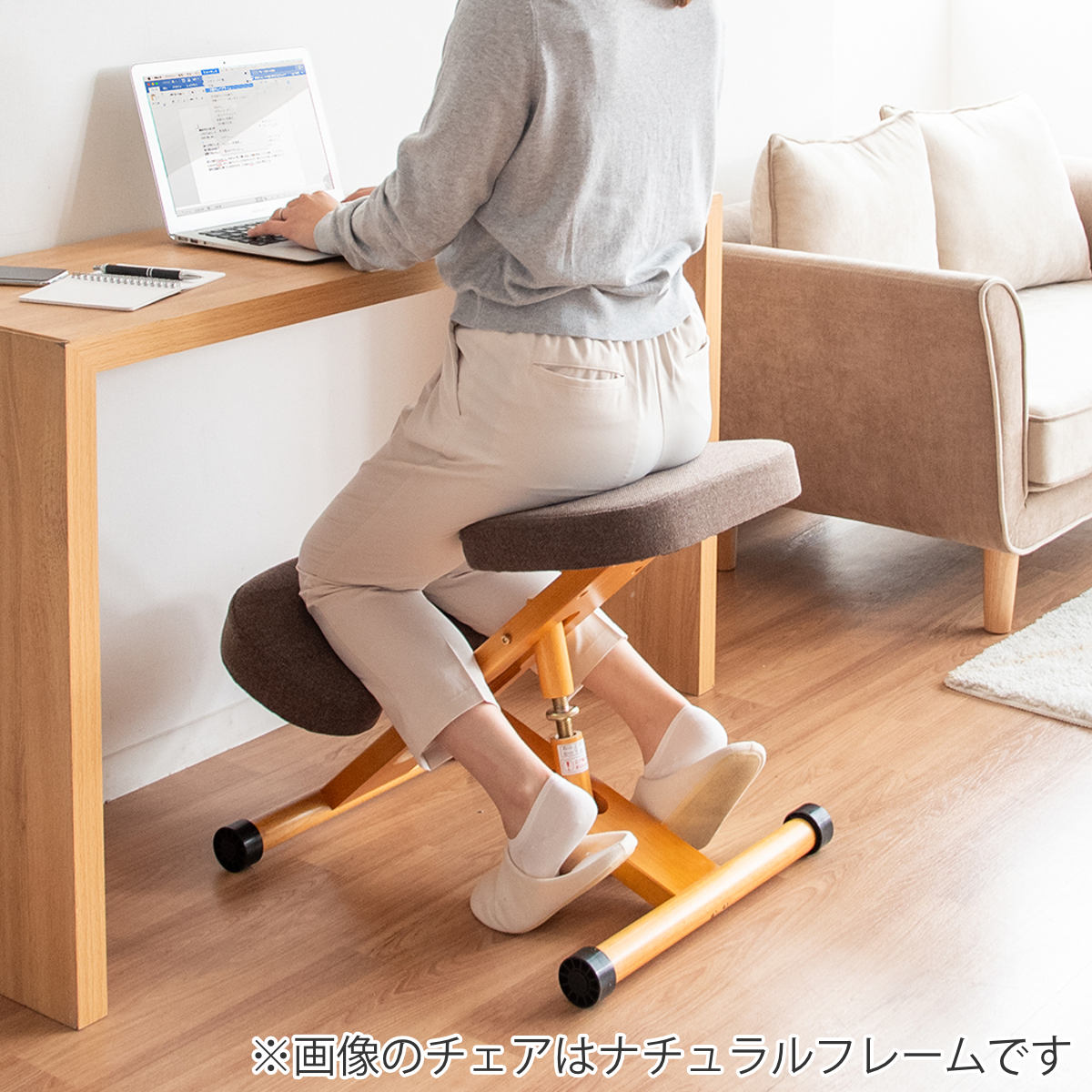 学習チェア 椅子 ホワイトフレーム 補助クッションなしタイプ プロポーションチェアキッズ ( 学習椅子 子ども キッズ 姿勢 高さ調節 天然木 勉強椅子 集中力 リビング学習 キャスター付き 無段階調節 学習机 イス いす ) 【ライトグリーン】 ライトグリーン