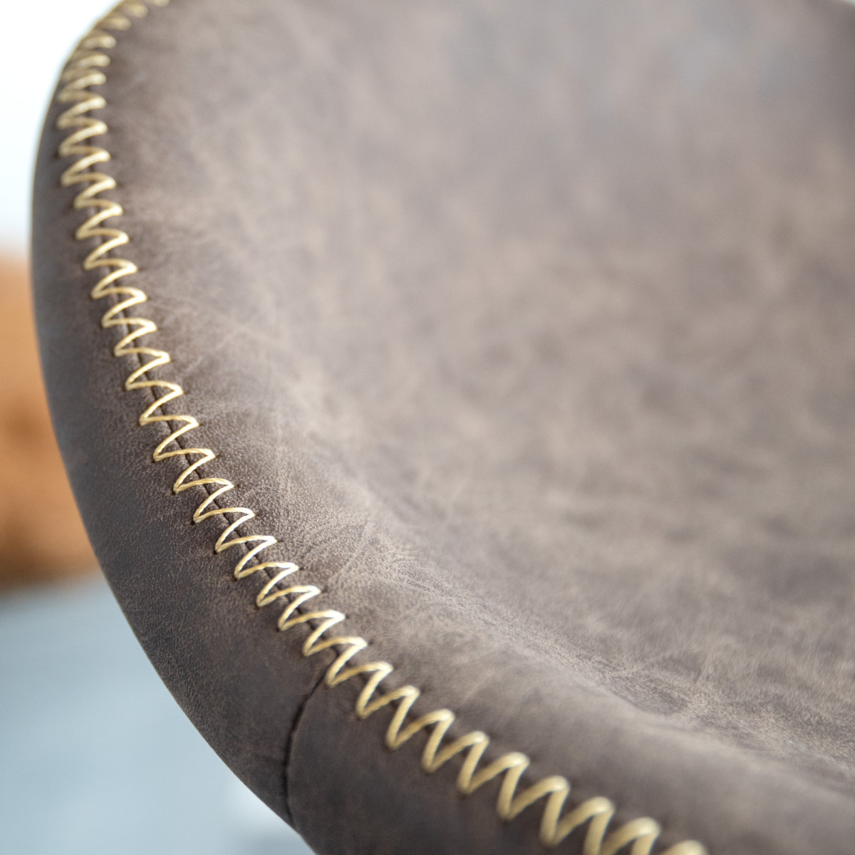 スツール 座面高45cm Filant ( チェア 背もたれなし スチール PUレザー チェアー イス 椅子 いす ダイニングチェア 腰掛け 玄関 デスクチェア 来客用 キッチン おしゃれ リビング デスク 食卓 サブチェア ) 【キャメル】 キャメル