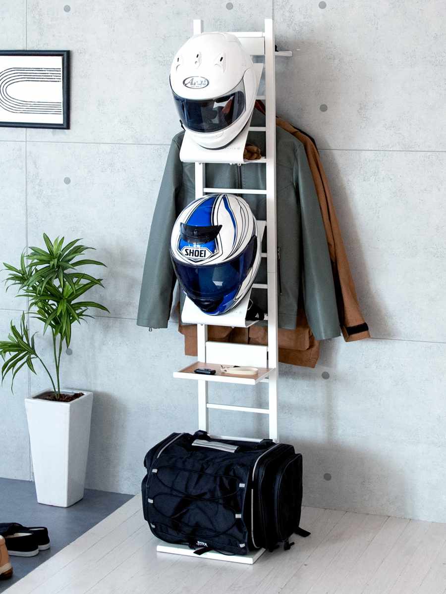 専用 追加ディスプレイ棚 木棚仕様 GALEA ( 追加 棚 ヘルメットスタンド 天然木 パーツ 棚板 追加棚板 ブラック ホワイト ) 【ブラック×ブラウン】 ブラック×ブラウン