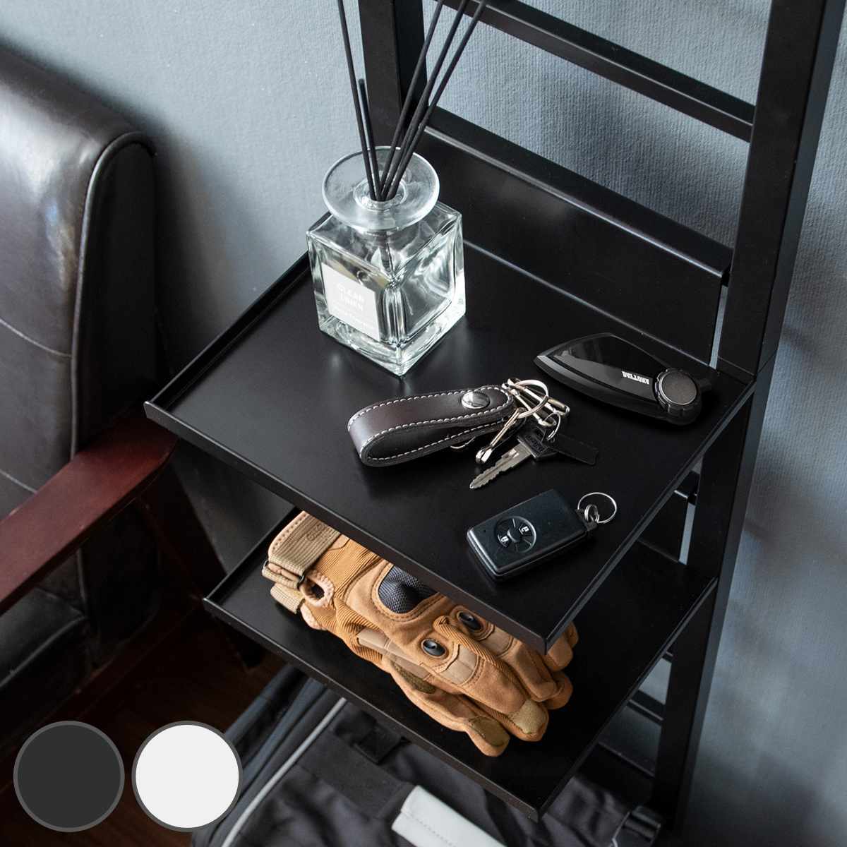 専用 追加ディスプレイ棚 スチール棚 GALEA ( 追加 棚 ヘルメットスタンド パーツ 棚板 追加棚板 ブラック ホワイト ) 【ホワイト】