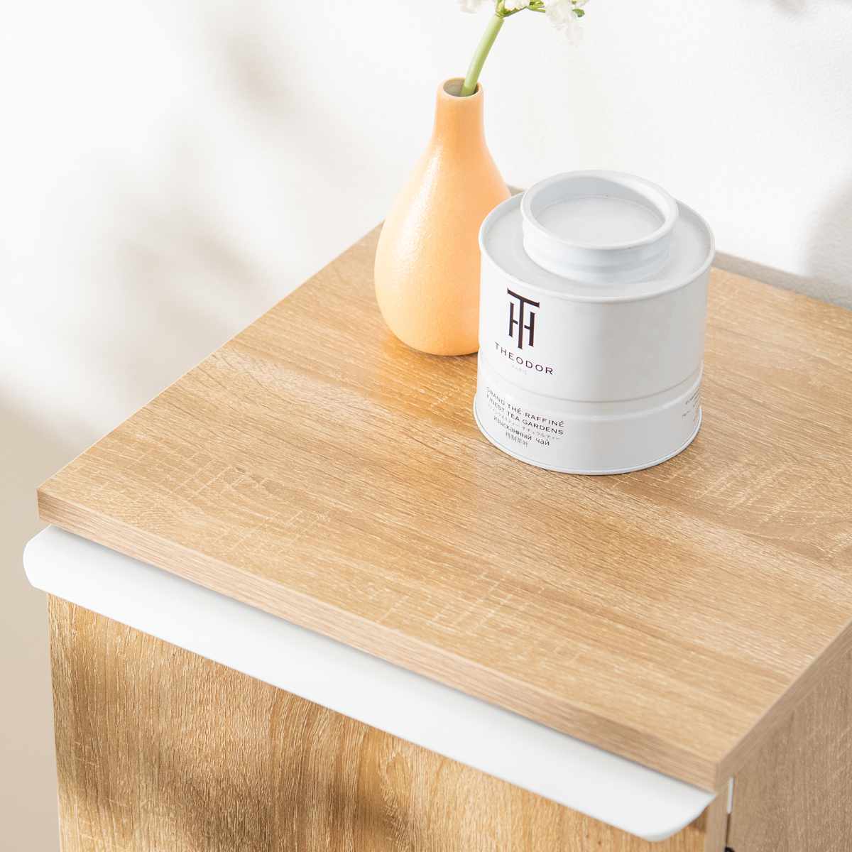 ゴミ箱 70L 2段 分別 ダストボックス NotT 木製 ( ごみ箱 70リットル 3分別 上段 20L×2 下段 30L キッチン スリム おしゃれ ゴミ箱に見えない 資源ゴミ 可燃ゴミ インテリア 家具調 木目 キャスター付き ) 【ナチュラル】 ナチュラル