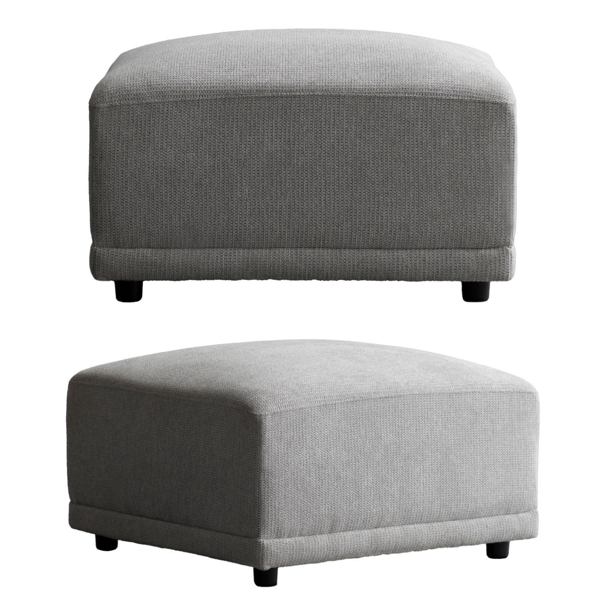 ソファ 組み合わせ オットマン ユニットソファ Palu ( スツール ソファー 1人掛け 足置き カウチソファ 座面 広い ゆったり 座れる ファブリック 完成品 ウレタン 脚付き 連結金具 レイアウト 自由 リビングソファ )