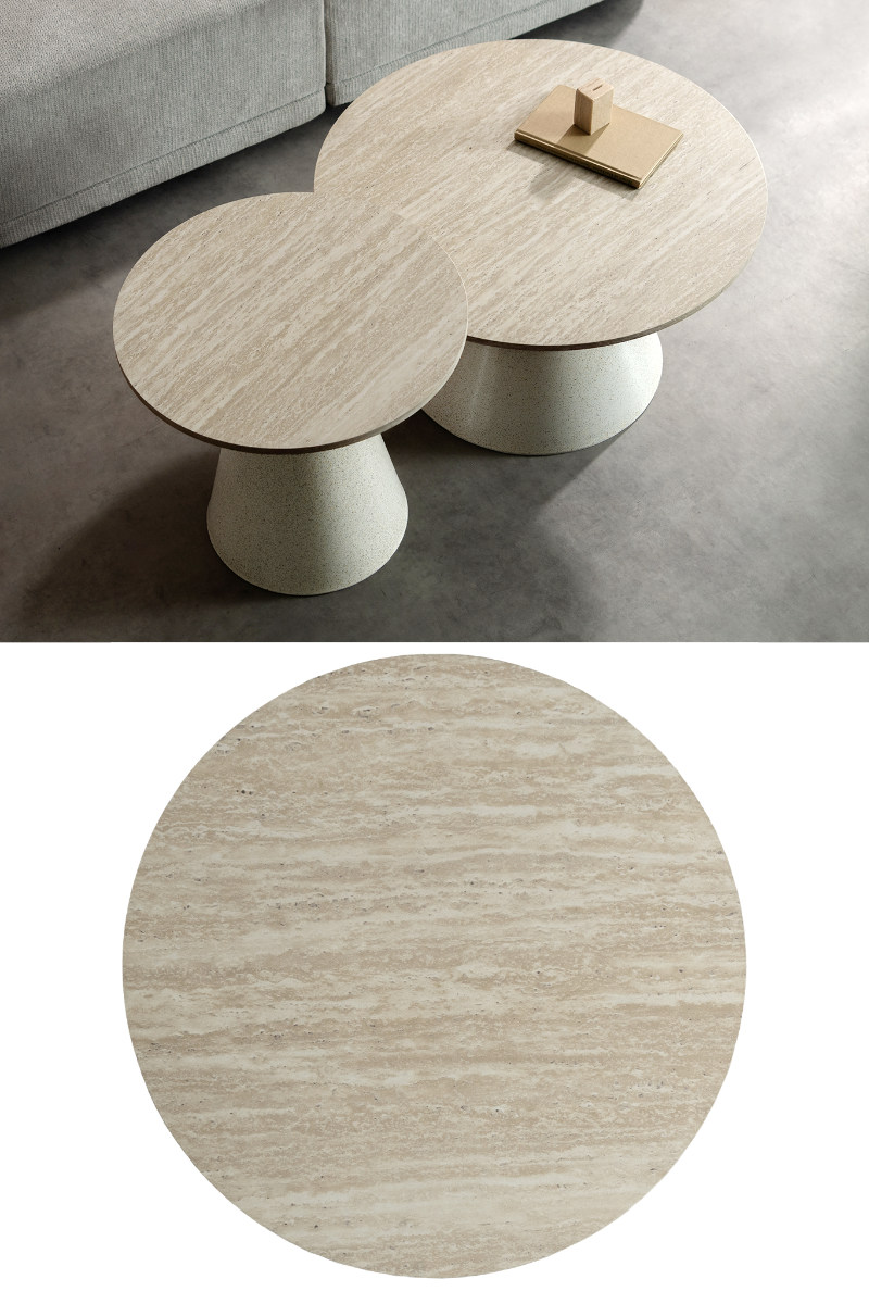 リビングテーブル 直径50cm 直径70cm 円形 Lumo センターテーブル Signature Studio ( テーブル 円すい型 ネストセンターテーブル ネストテーブル 2個セット 丸テーブル ローテーブル コーヒーテーブル サイドテーブル )