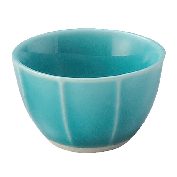 カップ 6cm ミニ 隠れ窯 映 皿 食器 和食器 磁器 美濃焼 日本製 ( 豆鉢 丸 小付 猪口 杯 珍味入れ 付出 小付け 八寸 前菜 珍味 鉢 おしゃれ かわいい 和風 ) 【ブルー】 ブルー