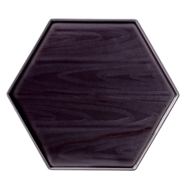 プレート 28cm 隠れ窯 神楽 六角 磁器 食器 和食器 美濃焼 日本製 ( 食洗機対応 電子レンジ対応 大皿 角 フラットプレート 平皿 ワンプレート 盛り合わせ おしゃれ 和モダン 六角形 ) 【ホワイト】 ホワイト