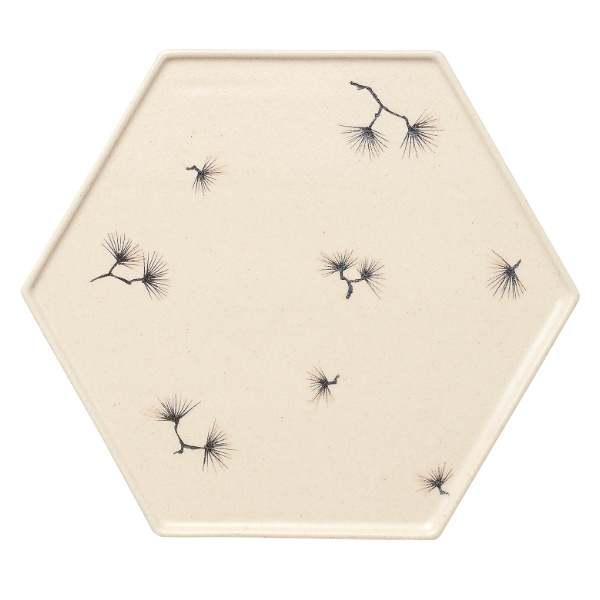 プレート 28cm 隠れ窯 神楽 六角 磁器 食器 和食器 美濃焼 日本製 ( 食洗機対応 電子レンジ対応 大皿 角 フラットプレート 平皿 ワンプレート 盛り合わせ おしゃれ 和モダン 六角形 ) 【ホワイト】 ホワイト