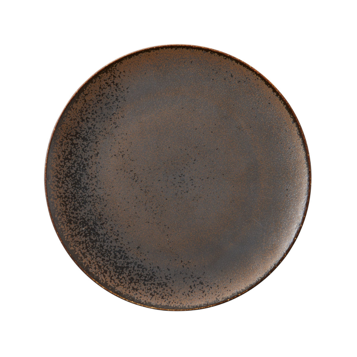 プレート コスタヴェルデ アングリー プレーンプレート 27.8cm ( 磁器 電子レンジ対応 食洗機対応 オーブン対応 大皿 盛皿 スタイリッシュ 高級感 メイン料理 ディナープレート レストラン 店舗 おしゃれ ) 【ブラウン】 ブラウン