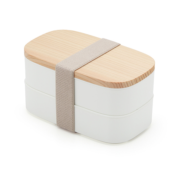 dショッピング |お弁当箱 2段 木蓋の2段お弁当箱 520ml ランチボックス
