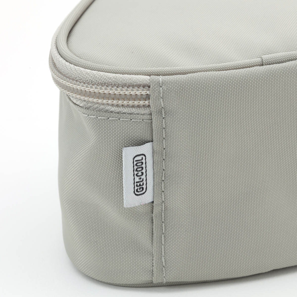 GEL-COOL FIT triangleケース 保冷ケース ( 保冷 お弁当袋 弁当袋 鞄 バッグ ケース 携帯 ファスナー付き カバン お弁当用 お弁当入れ ドリップパッド付き 保冷剤 保冷ランチバッグ ) 【グレー】 グレー