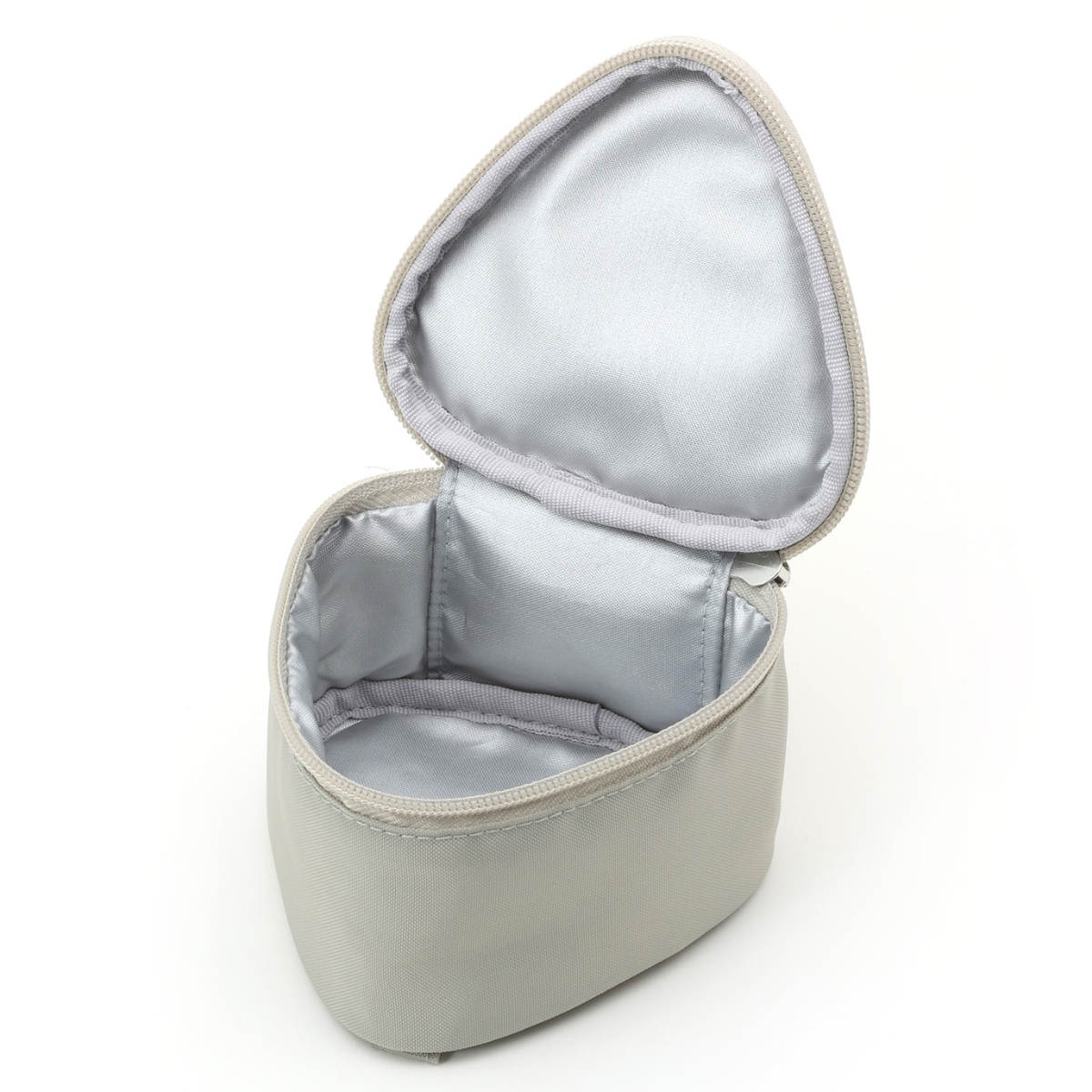 GEL-COOL FIT triangleケース 保冷ケース ( 保冷 お弁当袋 弁当袋 鞄 バッグ ケース 携帯 ファスナー付き カバン お弁当用 お弁当入れ ドリップパッド付き 保冷剤 保冷ランチバッグ ) 【グレー】 グレー