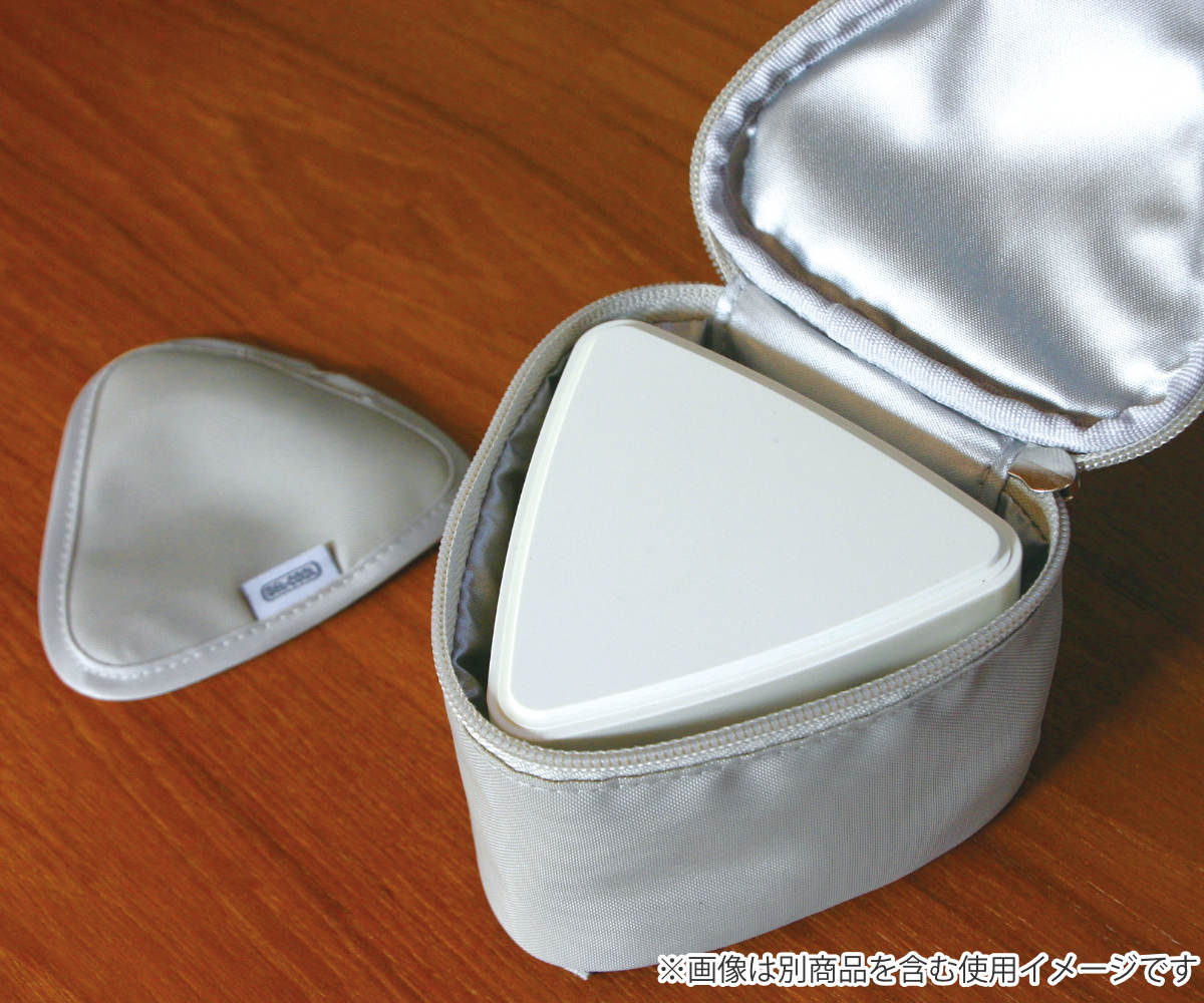 GEL-COOL FIT triangleケース 保冷ケース ( 保冷 お弁当袋 弁当袋 鞄 バッグ ケース 携帯 ファスナー付き カバン お弁当用 お弁当入れ ドリップパッド付き 保冷剤 保冷ランチバッグ ) 【グレー】 グレー