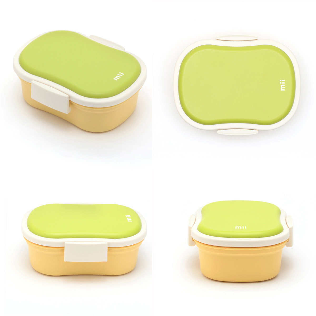 mii キッズ保冷ランチボックス 430ml ( 弁当箱 ランチボックス 保冷 保冷剤一体型 レンジ対応 食洗機対応 日本製 レンジOK 食洗機OK お弁当 弁当 一段 保冷蓋 ) 【ピンク】 ピンク