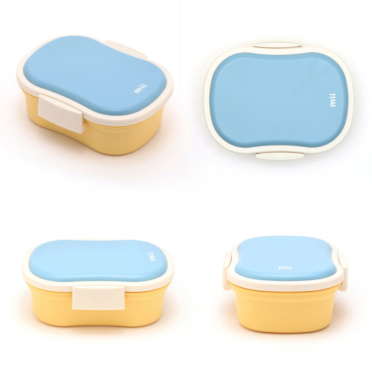 mii キッズ保冷ランチボックス 430ml ( 弁当箱 ランチボックス 保冷 保冷剤一体型 レンジ対応 食洗機対応 日本製 レンジOK 食洗機OK お弁当 弁当 一段 保冷蓋 ) 【ピンク】 ピンク