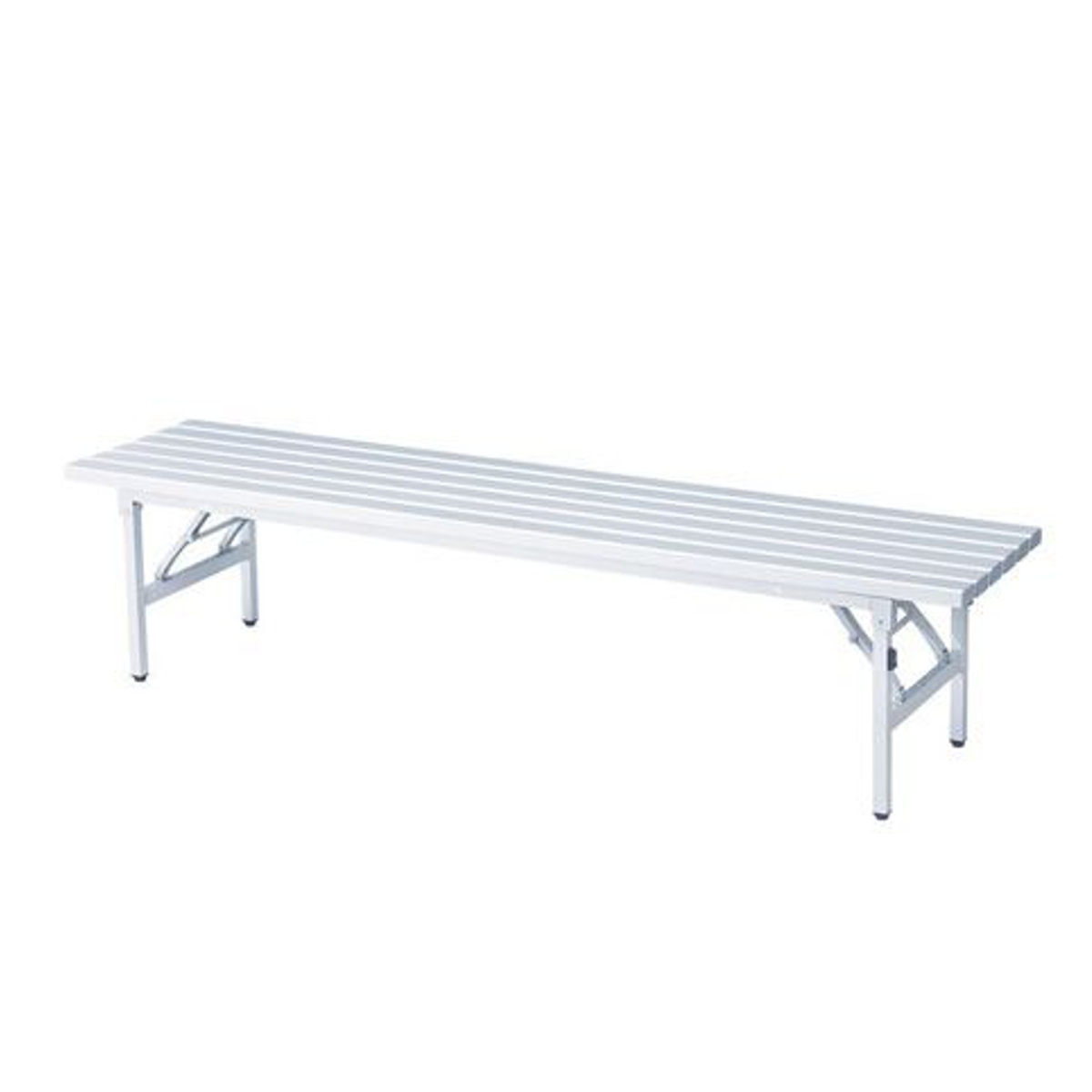 ベンチ アルミ折りたたみベンチ AFB-1S ( 法人限定 屋外ベンチ 屋内外 折りたたみ アルミ 長椅子 イス 背もたれ無し 屋内 屋外 折畳み 180cm幅 座面高42cm 公園 ガーデンベンチ パークベンチ おしゃれ )