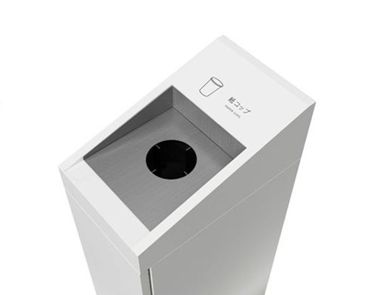 室内用ゴミ箱 紙コップ 業務用ダストボックス 25L DHシンライン クズイレ ( 法人限定 屋内用 分別ゴミ箱 業務用 ゴミ箱 ごみ箱 屋内 スチール製 分別 ダストボックス 分別用 分別ごみ箱 25リットル スリム オフィス )