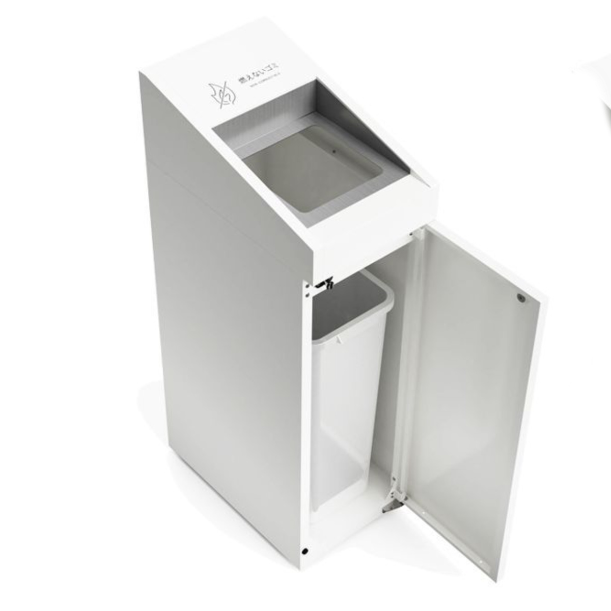 室内用ゴミ箱 紙コップ 業務用ダストボックス 25L DHシンライン クズイレ ( 法人限定 屋内用 分別ゴミ箱 業務用 ゴミ箱 ごみ箱 屋内 スチール製 分別 ダストボックス 分別用 分別ごみ箱 25リットル スリム オフィス )