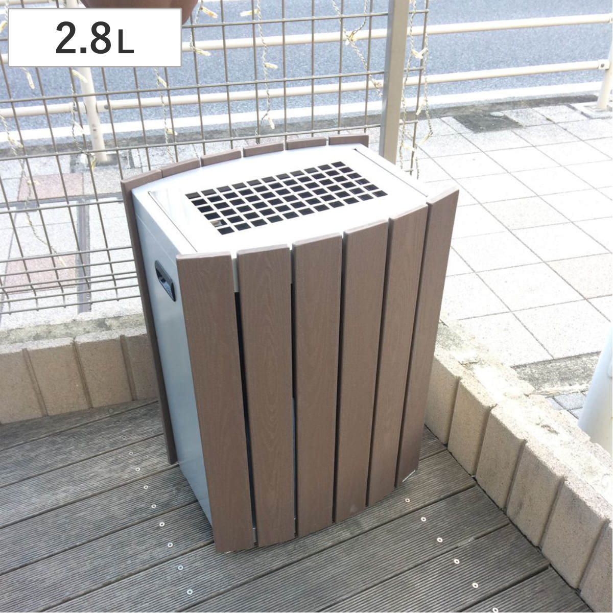 灰皿 オハイザラ 8L ふた付き （ すいがらバケツ 卓上 吸い殻