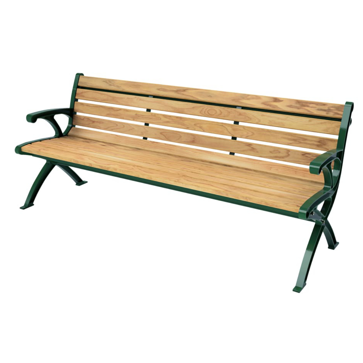 ベンチ 幅182cm ランバーベンチ 背付 肘付 ( 法人限定 屋外ベンチ 木製ベンチ 屋外 イス ガーデンチェア 天然木 背もたれ付き 3人掛け 業務用 日本製 エコアコールウッド 組立 椅子 いす チェア 肘置き 背付き )