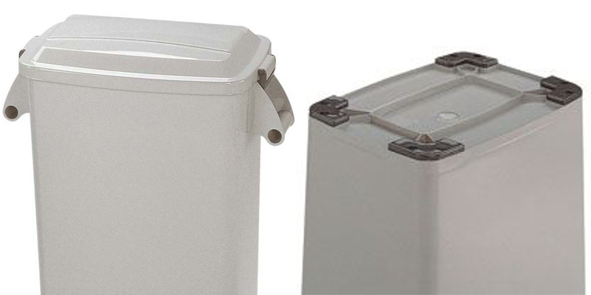 ゴミ箱 45L 厨房ペール 業務用 ( 法人限定 ごみ箱 ダストボックス 厨房 飲食 大容量 ふた付き 45リットル 生ゴミ 飲食店 屑入れ 屋内用 屋内 ) 【グレー】 グレー