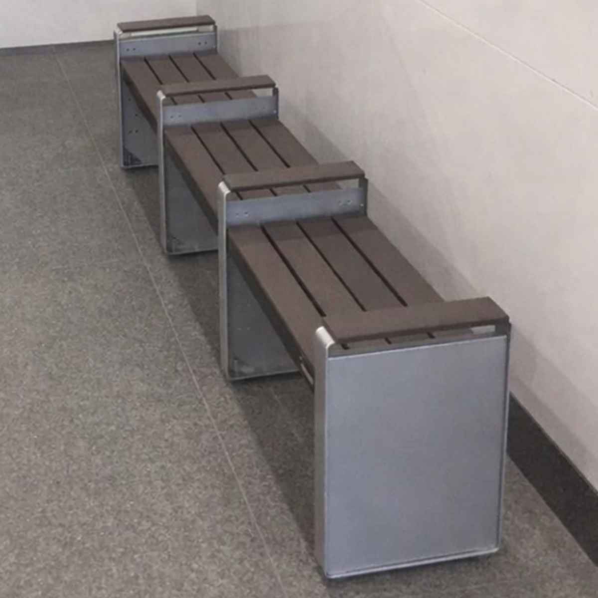 ベンチ 幅188cm ステップベンチ 屋外 業務用 （ 法人限定 屋外ベンチ 座面高 6段階調節 連結 屋内外 再生 樹脂製 長椅子 イス 背もたれ無し 組立 屋内 座面高41.7cm～15.2cm おしゃれ プラスチック ）