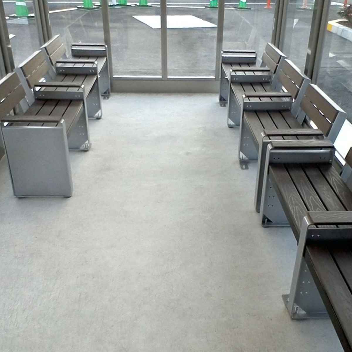 ベンチ 幅188cm ステップベンチ 屋外 業務用 ( 法人限定 屋外ベンチ 座面高 6段階調節 連結 屋内外 再生 樹脂製 長椅子 イス 背もたれ無し 組立 屋内 座面高41.7cm~15.2cm おしゃれ プラスチック )