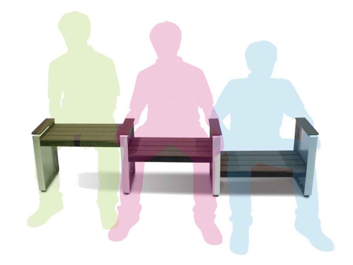 ベンチ 幅188cm ステップベンチ 屋外 業務用 ( 法人限定 屋外ベンチ 座面高 6段階調節 連結 屋内外 再生 樹脂製 長椅子 イス 背もたれ無し 組立 屋内 座面高41.7cm~15.2cm おしゃれ プラスチック )