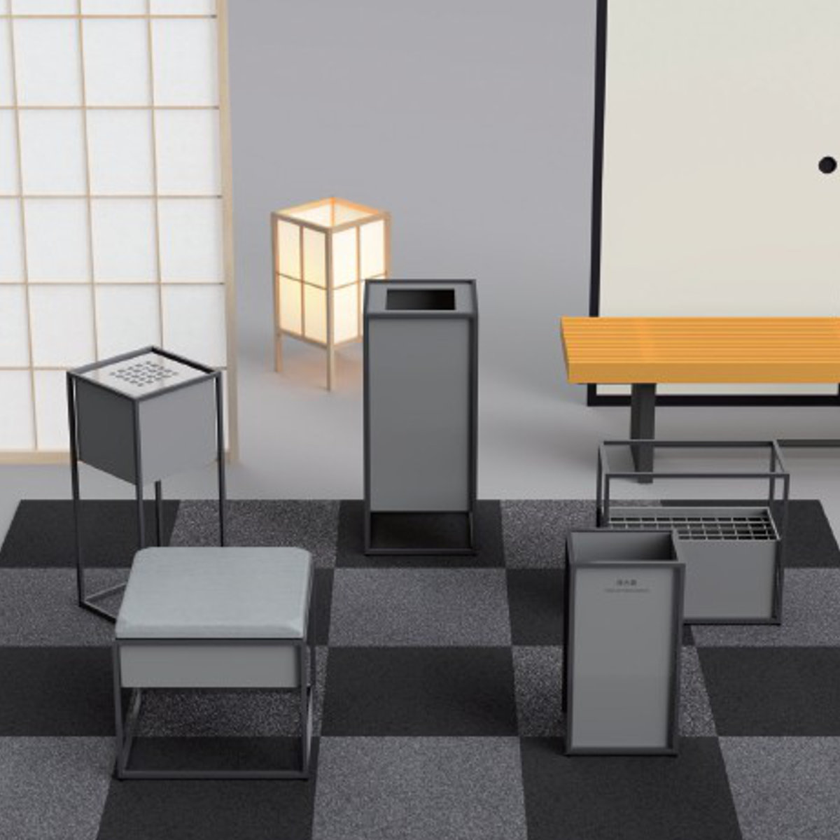 消火器カバー 囲 業務用 ( 法人限定 消防 消火 消火器 器具 隠す 目隠し カバー スチール 設置 飲食店 オフィス 会社 学校 店舗 病院 ホコリ除け 汚れ防止 安全用品 おしゃれ 和風 )