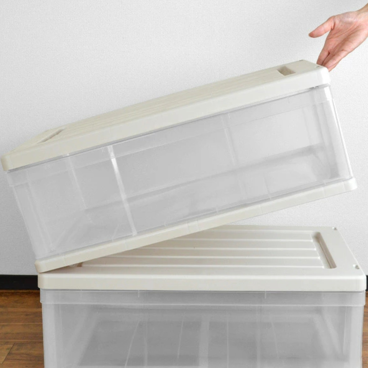 収納ケース ワイド収納ケース 4段 引き出し モノトーンカラー キャスター付き ( 収納ボックス 衣装ケース 衣類収納 子供部屋 子ども部屋 クローゼット収納 チェスト プラスチック 押入れ 収納 ケース 引出し スタッキング ) 【ブラック】 ブラック