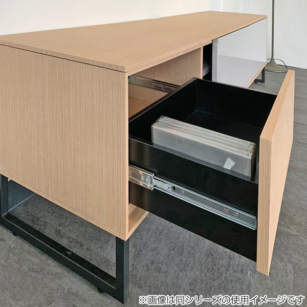 テレビ台 ローボード シンプルデザイン 台輪タイプ kurera 幅180cm ( 開梱設置 テレビボード テレビラック 木製 家具 TV台 TVボード リビング収納 TVラック 収納 ラック リビングボード 木目 ツートーン 180cm 幅180 ) 【オーク/グレー】 オーク/グレー